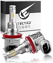 TECTICO H8 LED Angel Eyes Fog Lights 6000K Xenon White Canbus Error Free 12V 40W Headlight Bulbs DRL Halo Ring for E60 E92 E90 E91 E93 E70 X5 E71 E72 X6 E82 E87 E61 E63 E64, 2 Lamps