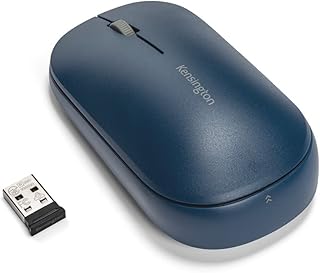 Kensington Wireless Mouse - SureTrack Dual Wireless Ambidextrous Mouse, Slim Mouse for Laptop, Desktop or Home Office, Works with Chrome, Mac, Windows and Android - Blue (K75350WW)