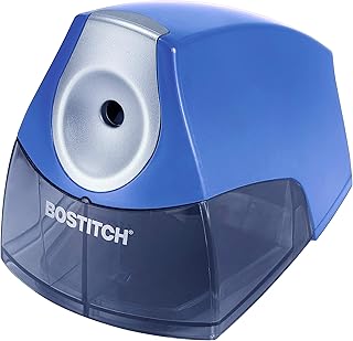 Bostitch Office Personal Electric Pencil Sharpener, Powerful Stall-Free Motor, High Capacity Shavings Tray, 7Yr Warranty, Navy Blue (EPS4-KTBLUE)