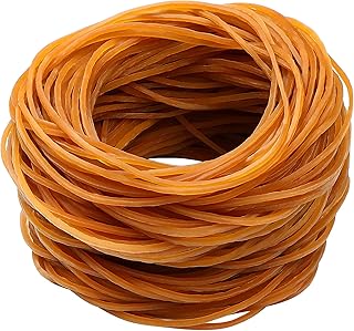 JANYUN 200 Pcs Rubber Elastic Bands 3.15 Inches(8cm), Sturdy Stretchable Rubber Bands Elastic Bands for Bank School Office and Handcrafts