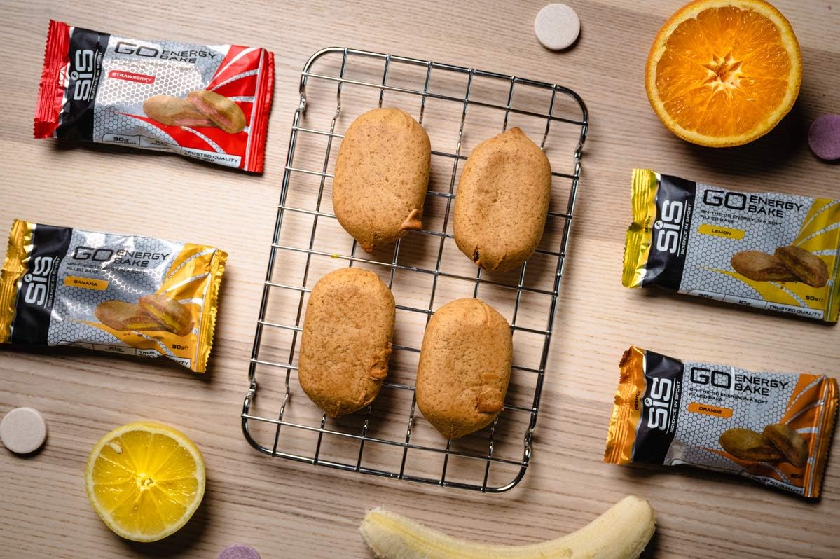 Science in Sport GO Energy Bakes, 30 g Carbs, High Carb Soft-Filled Baked Energy Snack, Lemon Flavour, 12 Bars-2