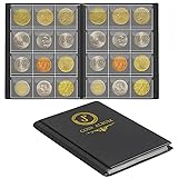 Uncle Paul Coin Album Coin Holder Coin Collection Book for Penny/Nickel/Dime/One pound/20 Pence/10 Pence 120 Pockets CS3712