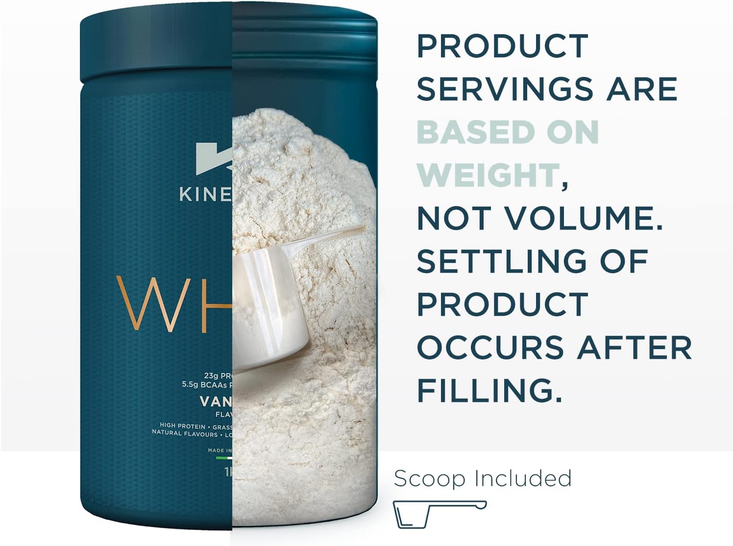 Kinetica Premium Whey Protein Powder | Grass Fed | Strawberry | 1kg | 33 Servings | Naturally Occurring Glutamine and BCAA Amino Acids | Muscle Building & Recovery-6