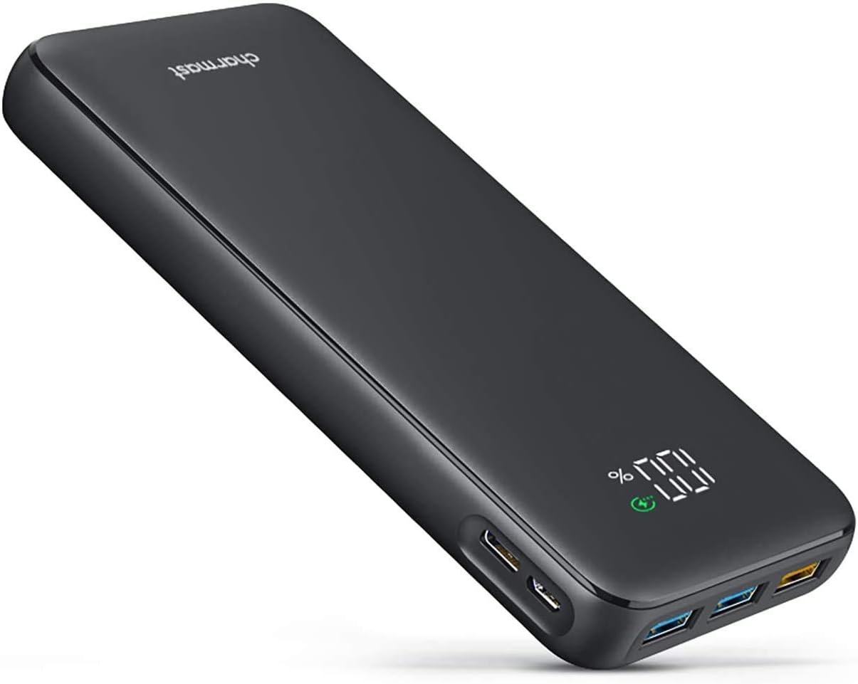 Charmast Power Bank with Led Display 23800mAh Quick Charge 3.0 PD 20W USB C Battery Pack Power Delivery Portable Charger Compatible with Smartphones Tablets and More-0