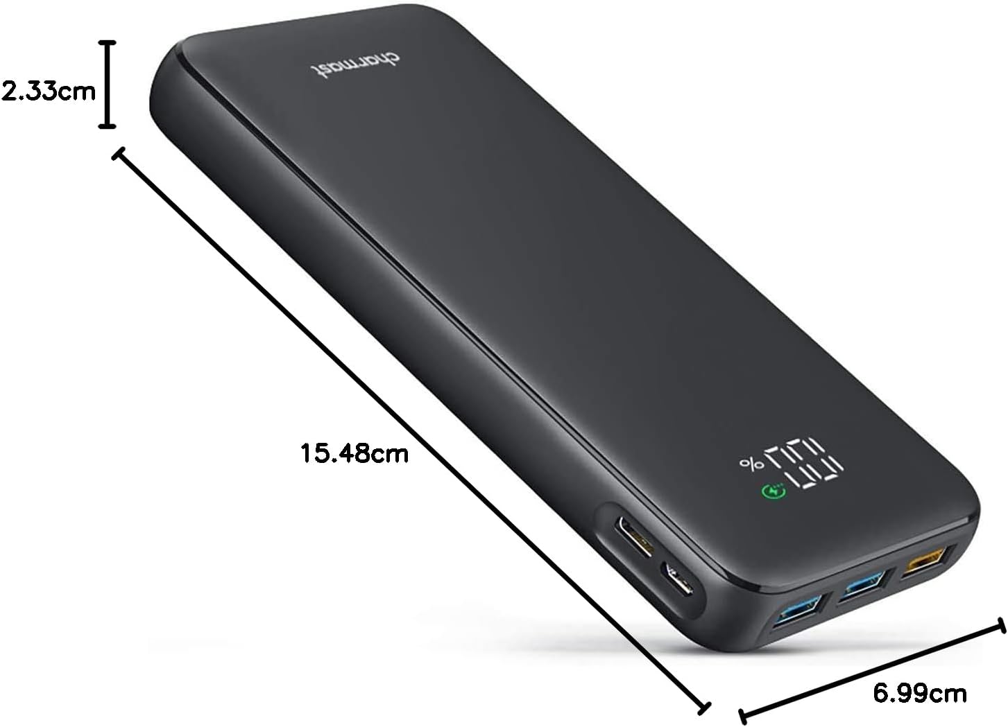 Charmast Power Bank with Led Display 23800mAh Quick Charge 3.0 PD 20W USB C Battery Pack Power Delivery Portable Charger Compatible with Smartphones Tablets and More-8