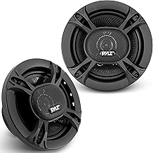 Pyle 3-Way Universal Car Stereo Speakers - 300W 6.5” Triaxial Loud Pro Audio Car Speaker Universal OEM Quick Replacement Component Speaker Vehicle Door/Side Panel Mount Compatible PL613BK (Pair)