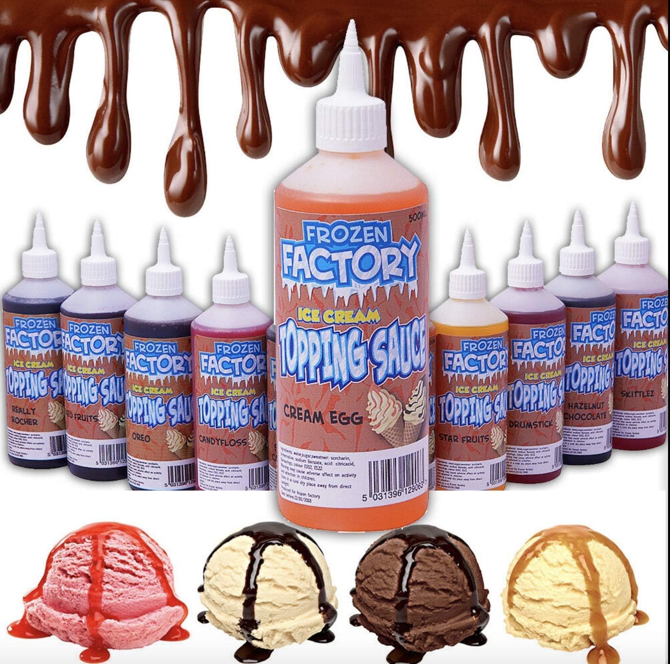 Bubblegum Ice Cream Flavouring Topping Sauce 660g For Pancake, Waffle and Ice Cream. Suitable for Vegetarians - Choice Masters-3