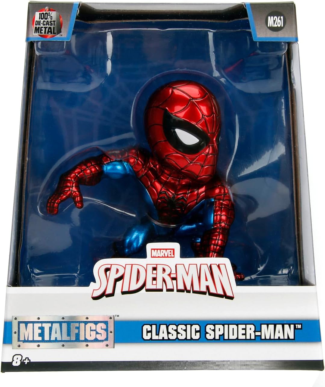 Jada Toys Marvel 4 Inch Classic Spiderman Figure, Red, One Size-6