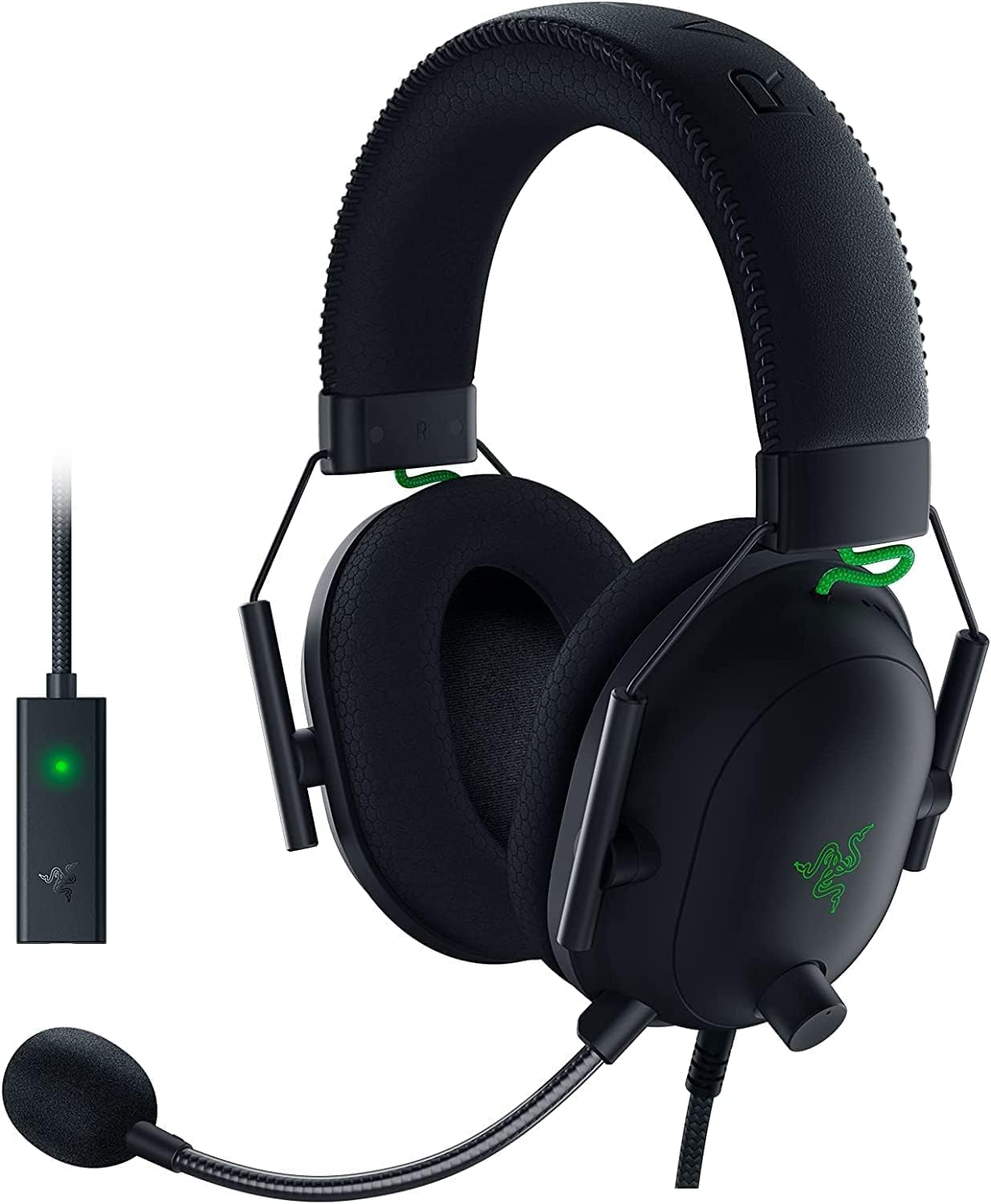 Razer BlackShark V2 - Premium Esports Gaming Headset (TriForce 50 mm Drivers, HyperClear Cardiod Mic, Advanced Passive Noise Cancelation, THX Spatial Audio) Black-0