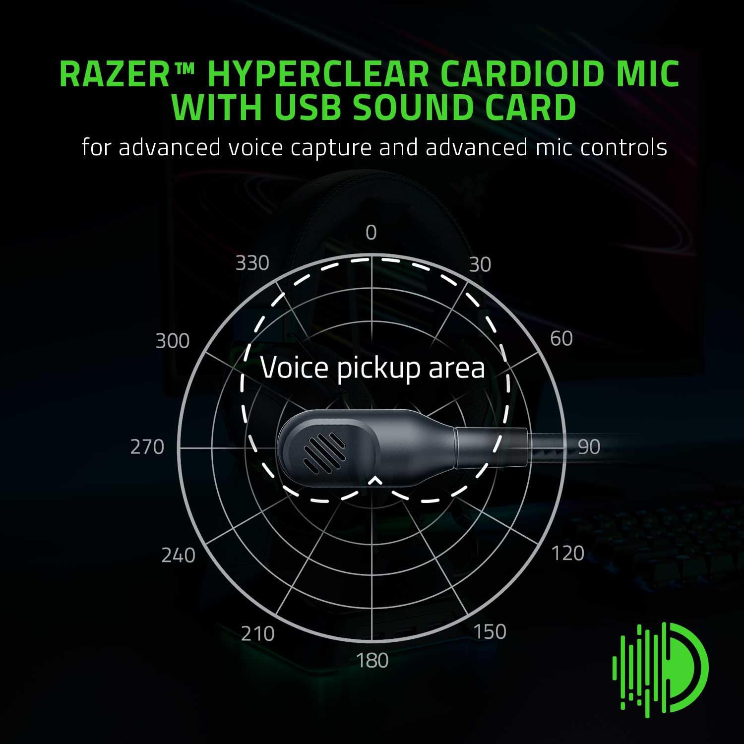 Razer BlackShark V2 - Premium Esports Gaming Headset (TriForce 50 mm Drivers, HyperClear Cardiod Mic, Advanced Passive Noise Cancelation, THX Spatial Audio) Black-2