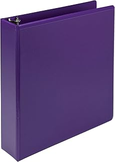 Samsill Plant-Based 2 Inch Durable Round Ring, Made in USA, View Binder, Eco-Friendly, USDA Certified Biobased, Purple