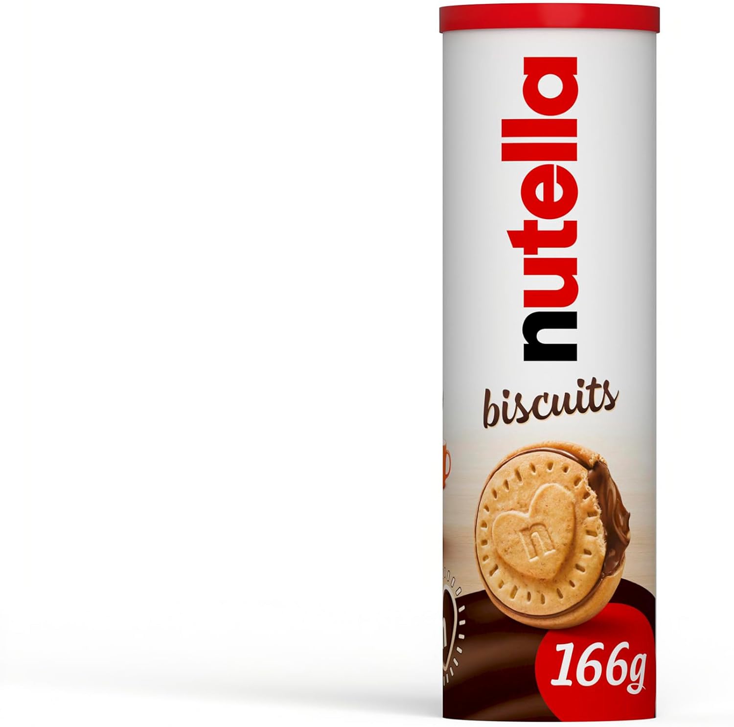 Nutella Chocolate Biscuits, Snacks, Party Food, Crunchy Biscuits with Creamy Nutella Spread Tube of 12 Biscuits, 166g-0