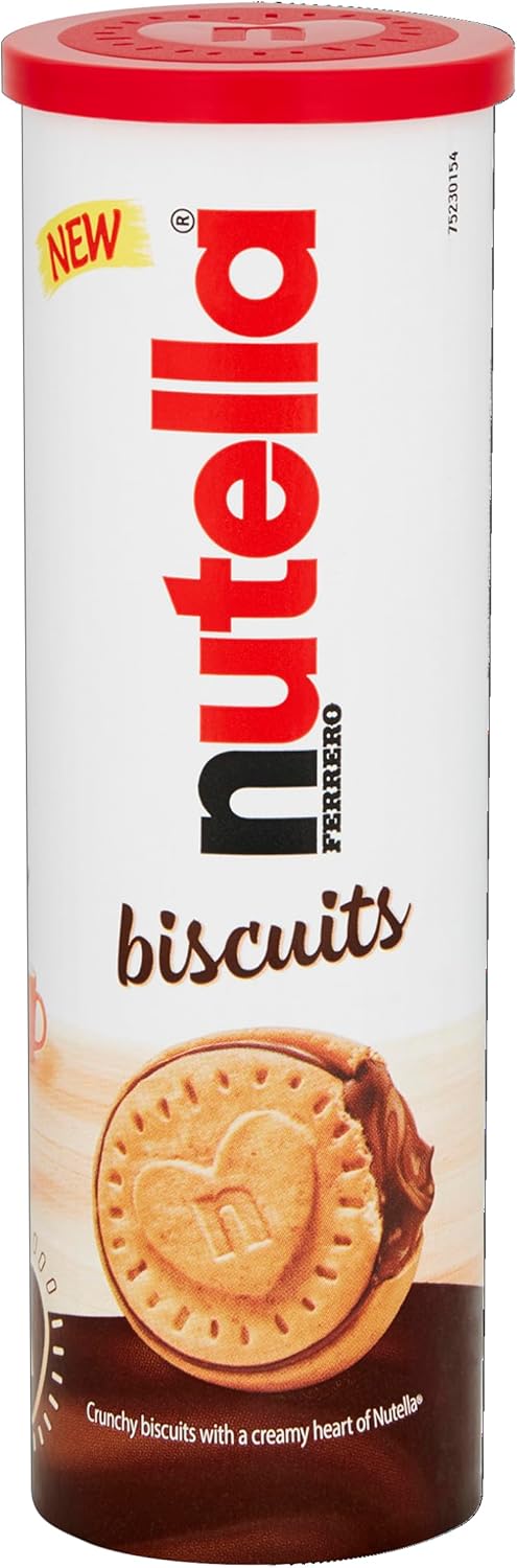 Nutella Chocolate Biscuits, Snacks, Party Food, Crunchy Biscuits with Creamy Nutella Spread Tube of 12 Biscuits, 166g-3