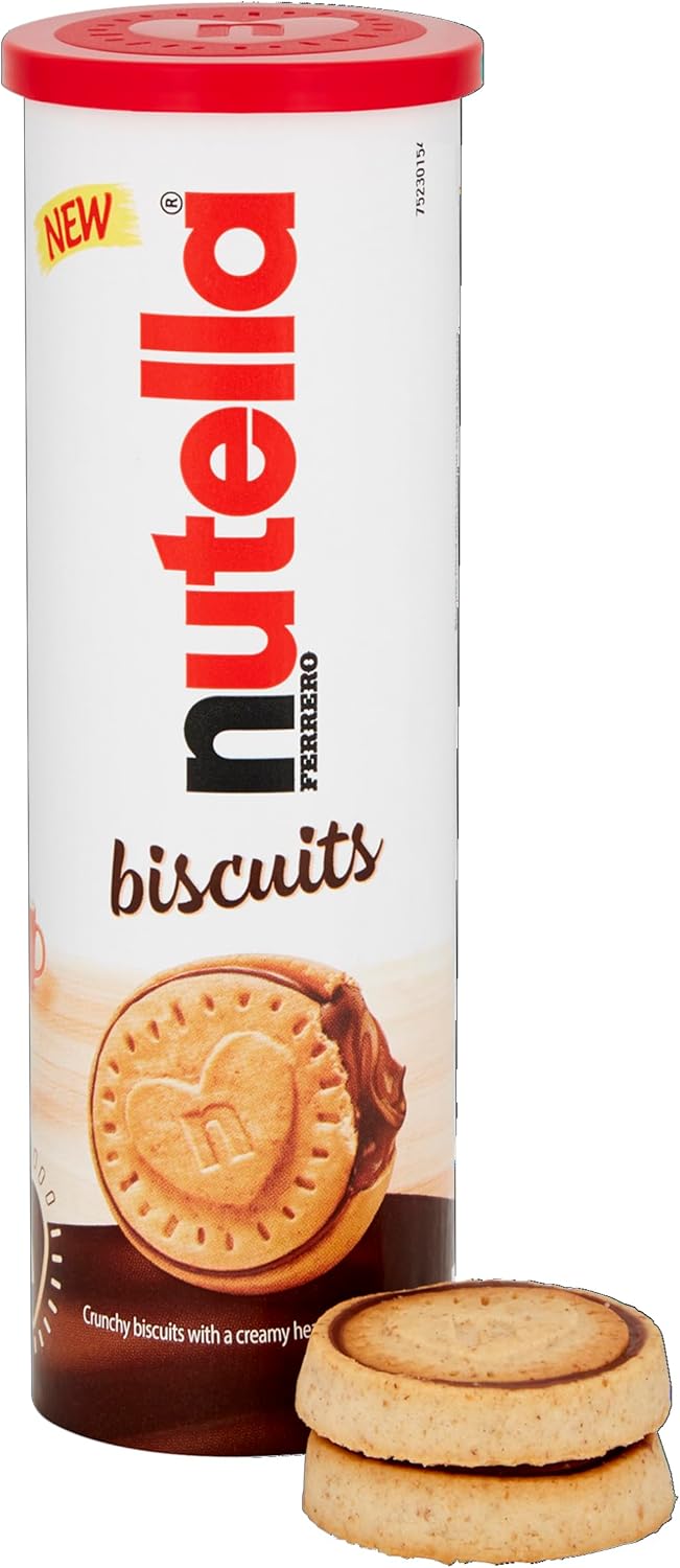 Nutella Chocolate Biscuits, Snacks, Party Food, Crunchy Biscuits with Creamy Nutella Spread Tube of 12 Biscuits, 166g-5