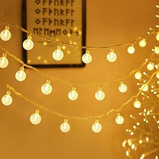 Zorela Globe Fairy Lights, 15M/49ft 100 LED Globe String Lights with Remote - USB or Battery Powered - 8 Modes - Outdoor Indoor String Fairy Lights for Christmas, Balcony, Gazebo, Garden, Camping