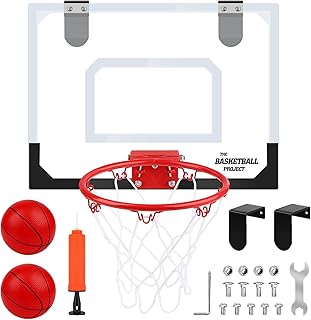 Dreamon Mini Basketball Hoop for Kids | Wall Mounted Basketball Hoop Includes Basketball and Net | Indoor Outdoor Sport Games for Boys Girls