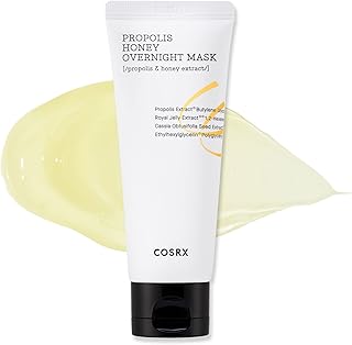 COSRX Full Fit Propolis Honey Overnight Mask | 2.03 fl.oz / 60ml | Propolis Extract 87% | Korean Skin Care, Cruelty Free, Paraben Free