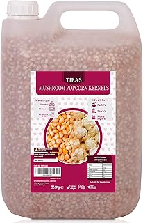 TIRAS Mushroom Popping Corn Kernels USA Popcorn Seeds - Stove-top & Air Popper Friendly - 5kg