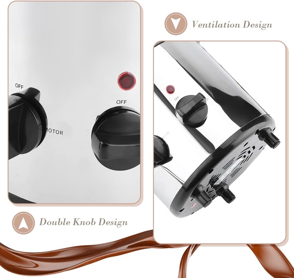 4 Tier Chocolate Fountain Machine, 170W Electric Chocolate Melting Fountain Nostalgia Machine, Large Chocolate Melting Fondue Maker, Universal 220V Chocolate Melting Machine for Party Banquet-2