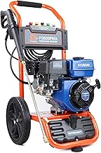 P1PE P3500PWAP1 Petrol Pressure Washer 3000psi / 207 Bar, 212cc Hyundai Engine Jet Wash with 5 Quick Release Nozzles, High Pressure Washer, Detergent Tank, 7hp,Orange