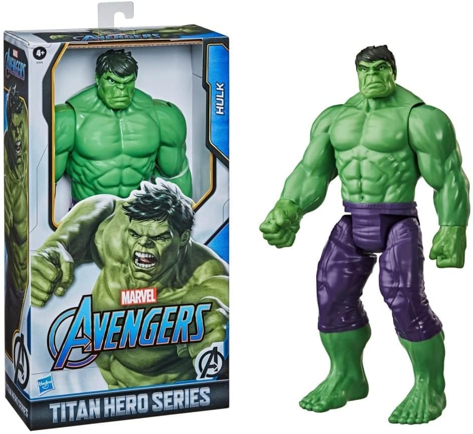 Marvel Avengers Titan Hero Series Blast Gear Deluxe Hulk Action Figure, 30-cm Toy, Inspired ByMarvel Comics, For Children Aged 4 And Up,Green-2