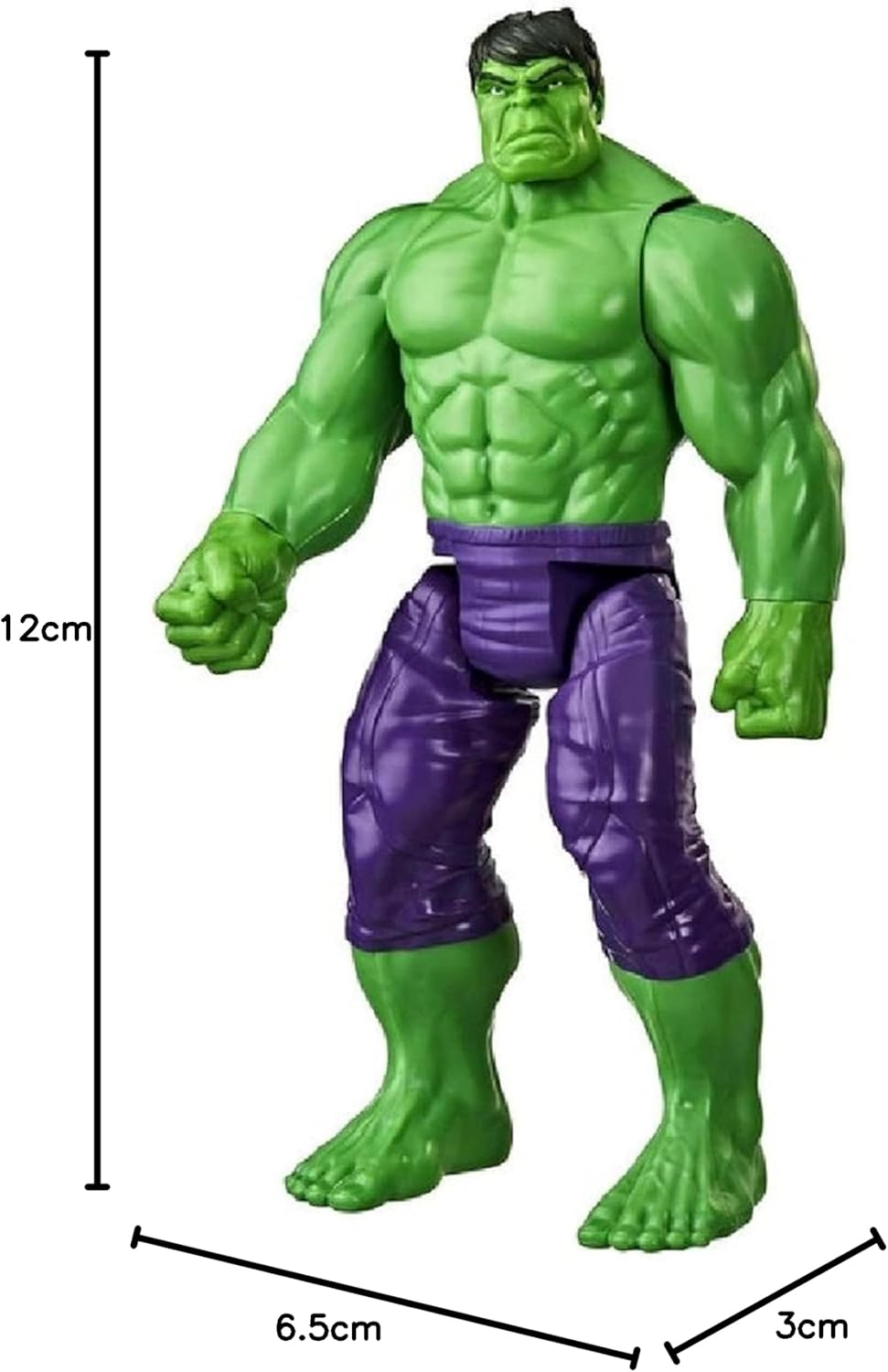 Marvel Avengers Titan Hero Series Blast Gear Deluxe Hulk Action Figure, 30-cm Toy, Inspired ByMarvel Comics, For Children Aged 4 And Up,Green-6