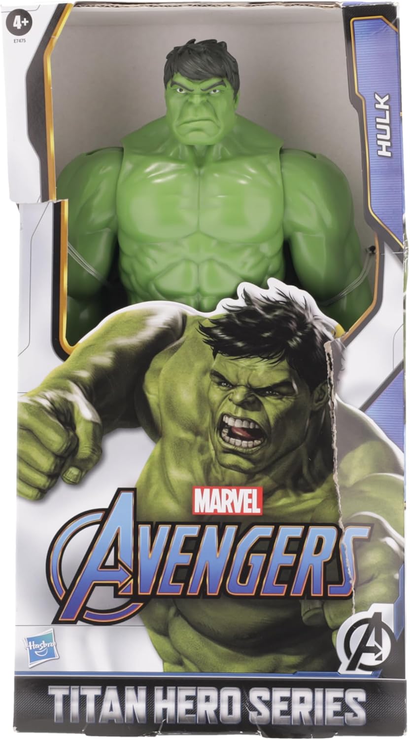 Marvel Avengers Titan Hero Series Blast Gear Deluxe Hulk Action Figure, 30-cm Toy, Inspired ByMarvel Comics, For Children Aged 4 And Up,Green-7