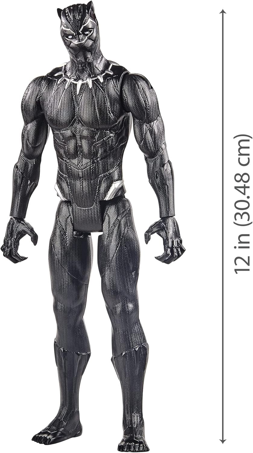 Avengers Marvel Titan Hero Series Collectible 30-cm Black Panther Action Figure, Toy for Ages 4 and Up-2