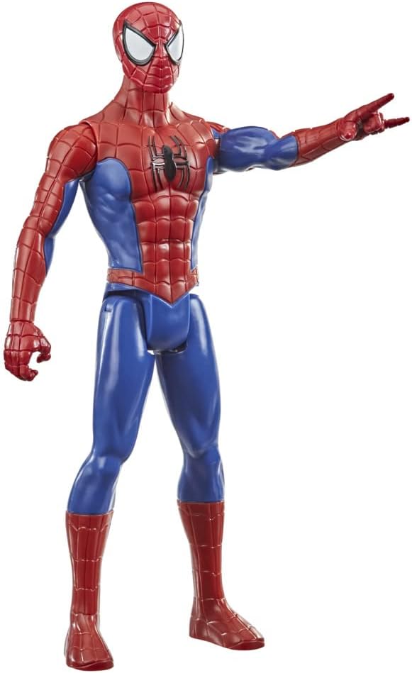 Marvel Titan Hero Series Spider-Man Articulated Action Figure, Blue-0