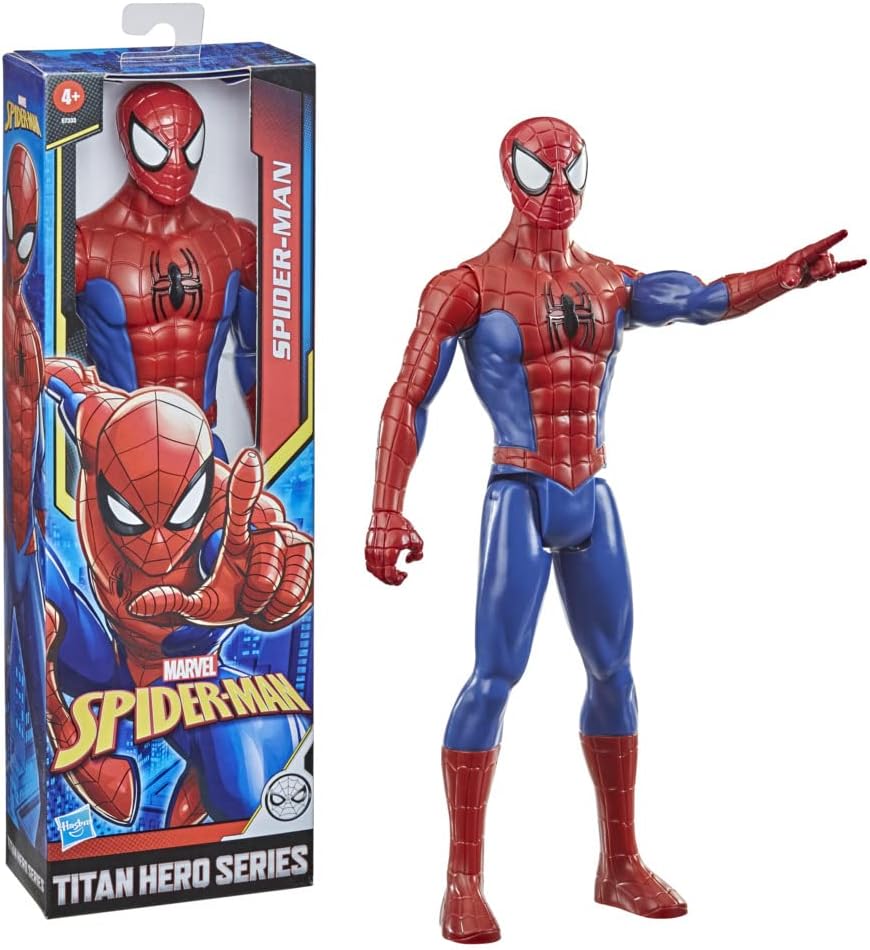 Marvel Titan Hero Series Spider-Man Articulated Action Figure, Blue-2