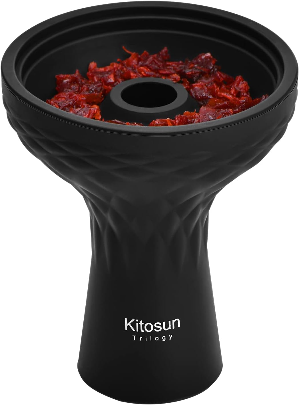 Kitosun Shisha Bowl Premium Shisha Head 70degree Silicone Larger Hookah Bowl Fits for Lotus Heat Management Device Durable Non-Broken Easy Cleaning 3" Bowl 4" Tall (Phunnel Style)-1