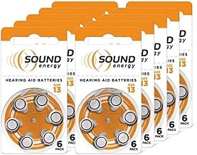 Energizer Sound Energy Hearing Aid Batteries, Size 13, Pack of 60 - Amazon Exclusive