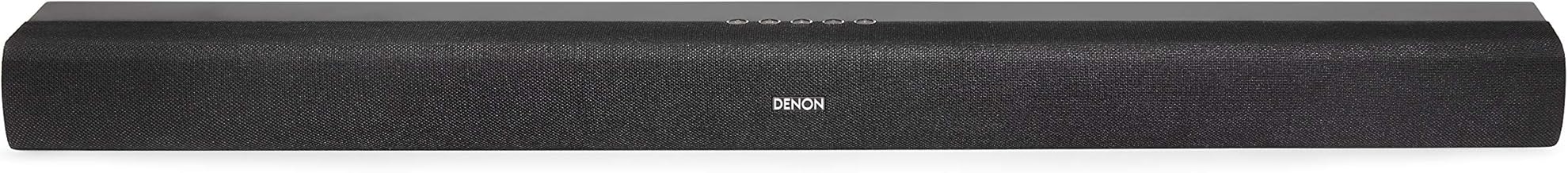 Denon DHT-S216 Soundbar for Surround Sound System, Bluetooth Sound Bar with Built-in Subwoofers, Dolby Digital, DTS Decoding, Dialogue Enhancer, HDMI ARC, Wall Mountable, Music Streaming