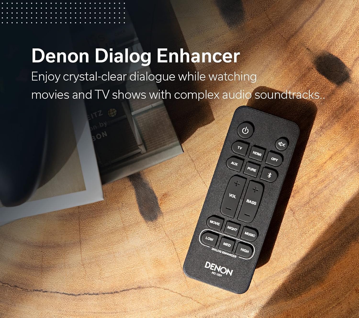 Denon DHT-S216 Soundbar for Surround Sound System, Bluetooth Sound Bar with Built-in Subwoofers, Dolby Digital, DTS Decoding, Dialogue Enhancer, HDMI ARC, Wall Mountable, Music Streaming-7