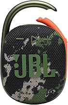 JBL Clip 4 - Portable Mini Bluetooth Speaker, Big Audio and Punchy bass, Integrated Carabiner, IP67 Waterproof and dustproof, 10 Hours of Playtime, Speaker for Home, Outdoor and Travel - (Squad)