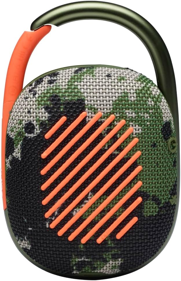 JBL Clip 4 - Portable Mini Bluetooth Speaker, Big Audio and Punchy bass, Integrated Carabiner, IP67 Waterproof and dustproof, 10 Hours of Playtime, Speaker for Home, Outdoor and Travel - (Squad)-1