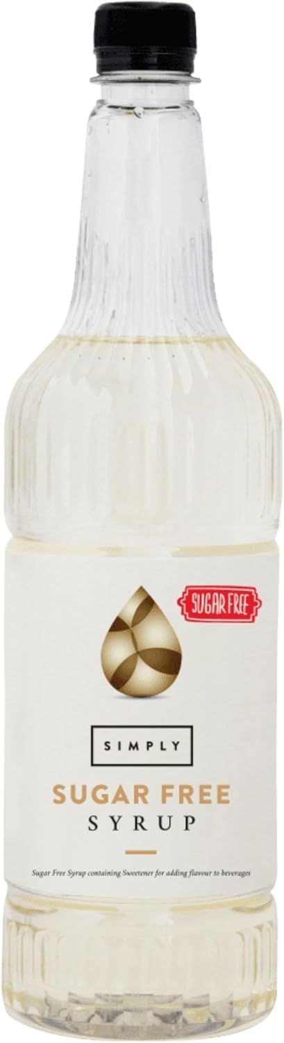 Simply Sugar Free Syrup, Low Calorie, Vegan & Nut Free Flavoured Syrup for Coffee, Cocktails & Baking (1 Litre)-0