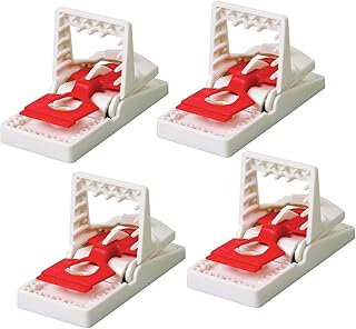 The Big Cheese Ultra Power Mouse Traps (Pack of 4) - Reusable Professional Quality Heavy Duty Mouse Trap, Mouse Killer