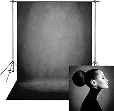 INRUI Retro Abstract Grey Portrait Photography Background Professional Photography Photo Studio Props Backdrop (5x7FT)