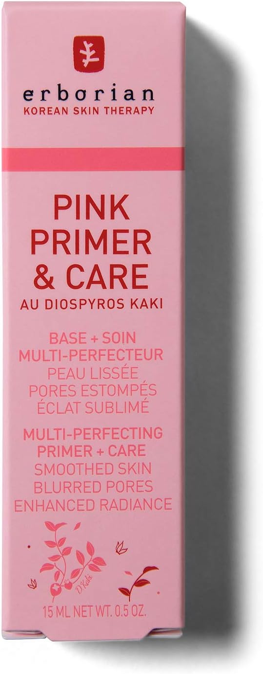 ERBORIAN Pink Primer & Care Skin Perfecting Radiance Primer, Refined Skin Texture Effect-1