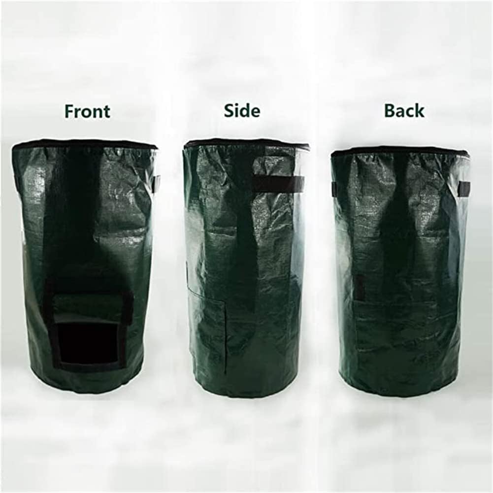 Organic 2 Pack 15 Gallon / 34 Gallon Garden Compost Bins Environmental Reusable Pe Waste Disposal Compost Bags for Kitchen Garden Yard-4