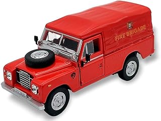 Cararama 451750 LR Series 3 109 Soft Top Red Fire Brigade 1:43 Scale Diecast Model