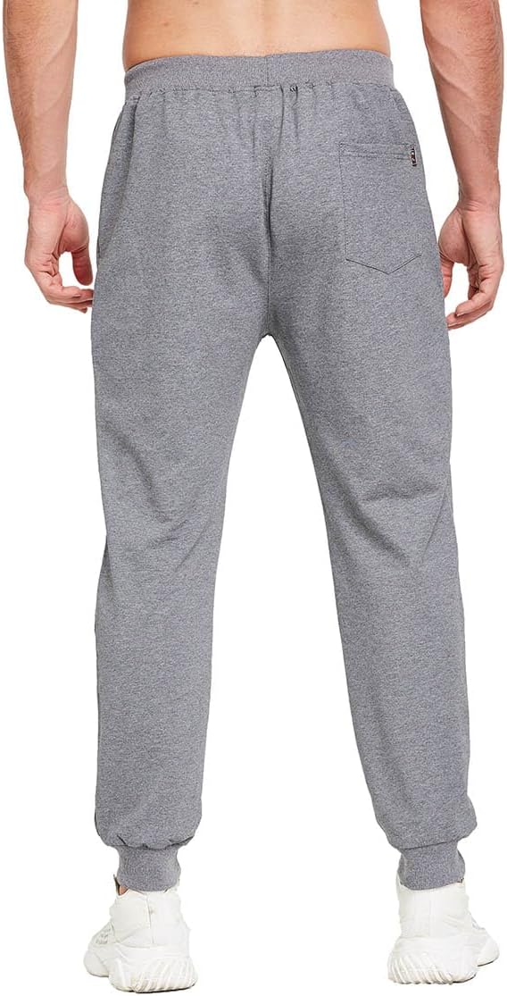 JustSun Tracksuit Bottoms Mens Joggers with Zip Pockets-1