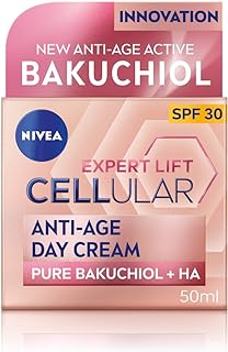 NIVEA Cellular Expert Lift Anti-Age Day Cream 50ml, Anti-Wrinkle Cream with Pure Bakuchiol and Two Types of Hyaluronic Acid, Day Cream for Women, Anti-Ageing Face Cream