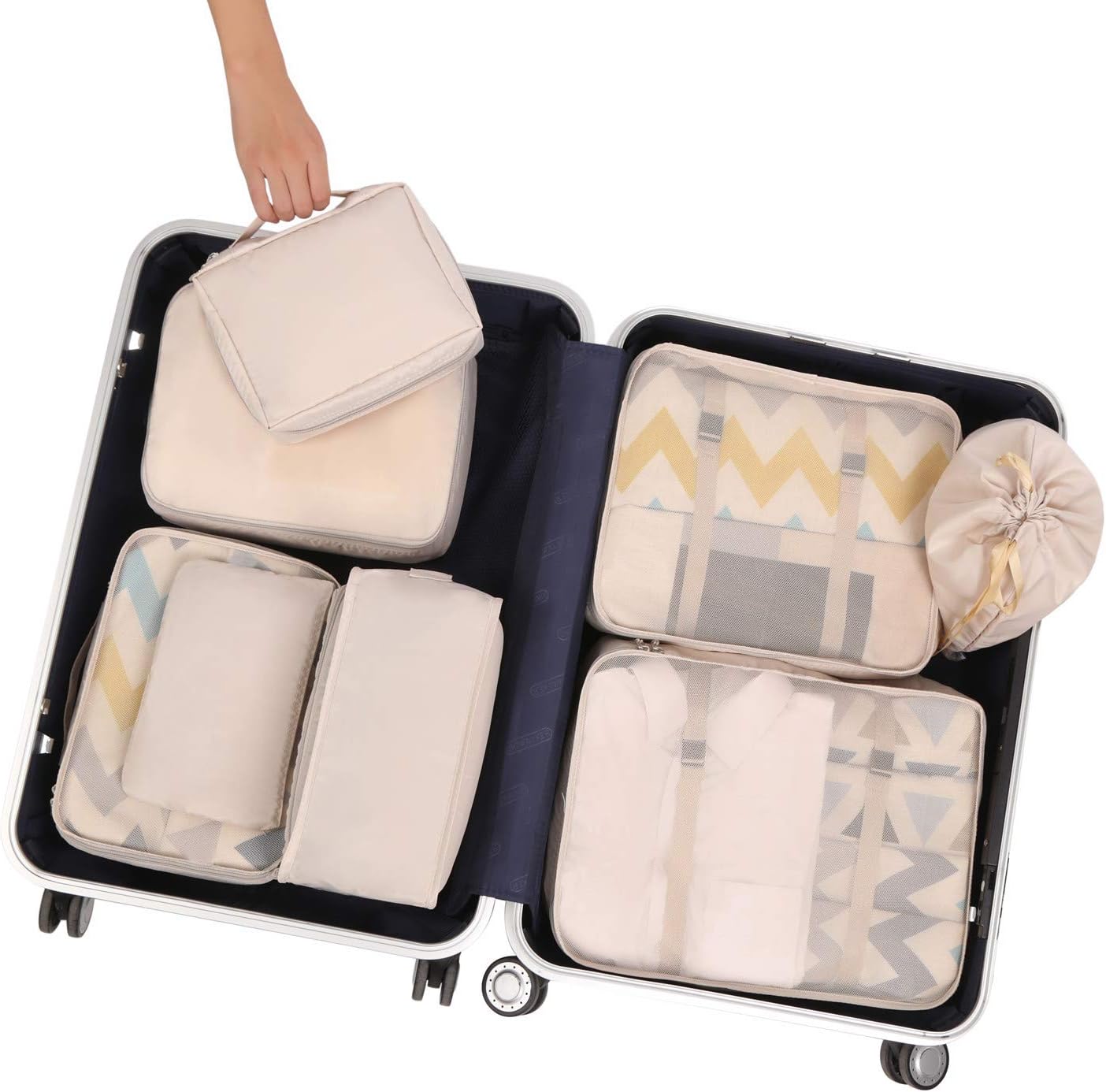 BAGAIL Packing Cubes for Suitcase 8 Set, Lightweight Luggage Packing Organizers Packing Cubes for Travel Accessories-4