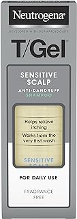 Neutrogena T/Gel Anti Dandruff Shampoo for Sensitive Scalp (1x 150ml), Daily Anti-Dandruff Shampoo with Salicylic Acid, Fragrance-Free Shampoo for Sensitive Skin to Fight Dandruff from First Wash