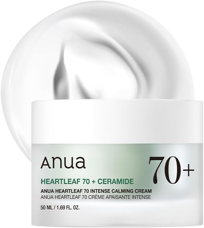 ANUA Heartleaf 70 Intense Calming Cream with Ceramide, Panthenol, Heartleaf extract, Korean Skin care - (50ml /1.69Fl. Oz)-0