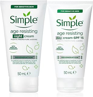 Simple Age Resisting Day Cream SPF15 50ml and Night Cream 50ml (Bundle set)