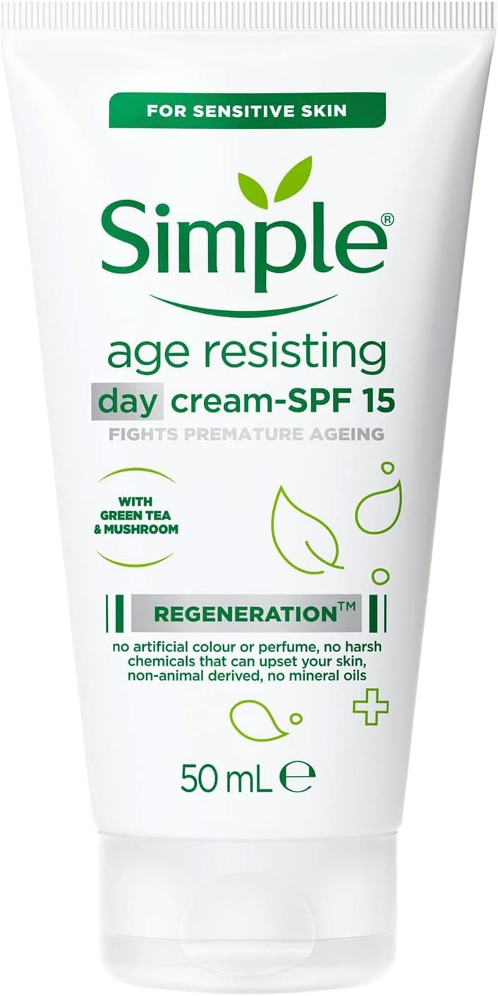 Simple Age Resisting Day Cream SPF15 50ml and Night Cream 50ml (Bundle set)-1