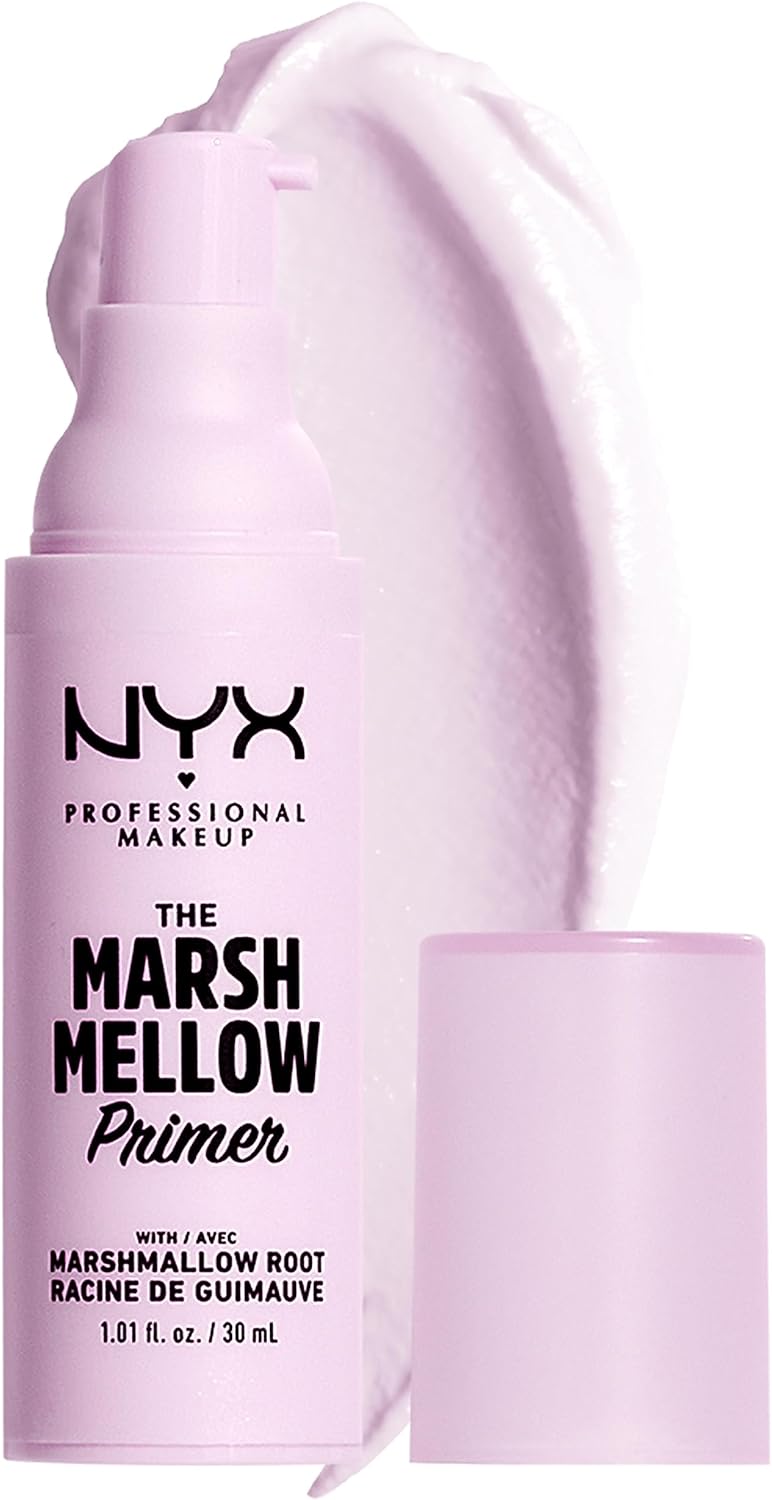 NYX Professional Makeup The Marshmellow Primer Set, Makeup Primer Base, Skin-Focused Primer for Smooth & Even Complexion, Marshmallow Root, Vegan Formula, Regular and Mini Size, 30 ml and 8 ml-15